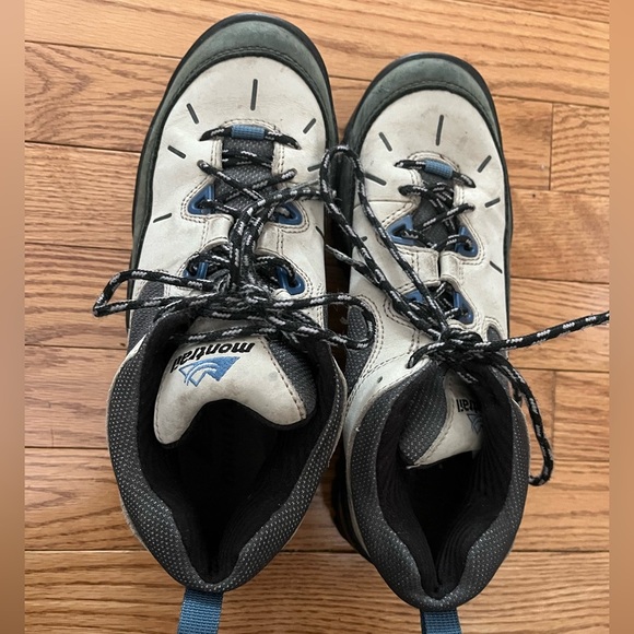 [US9.5]Montrail Women's Terra-Flex Tan Nubuck & Mesh Lace-up Hiking Boots - Picture 1 of 5